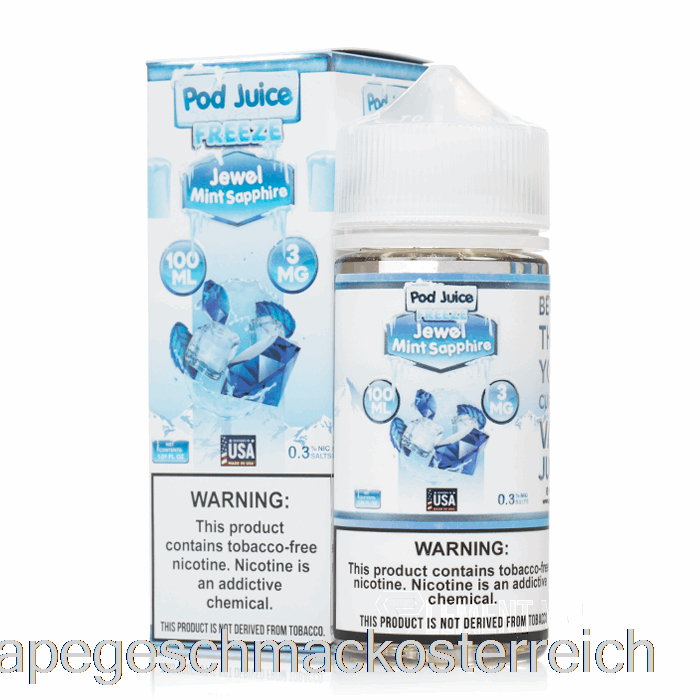 Freeze Jewel Mint Sapphire – Schotensaft – 100 Ml, 0 Mg Vape-Geschmack